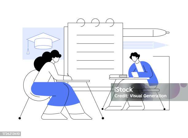 N Making Notes Image Making Notes Isolated Cartoon Vector Illustrations Stock Illustration ...