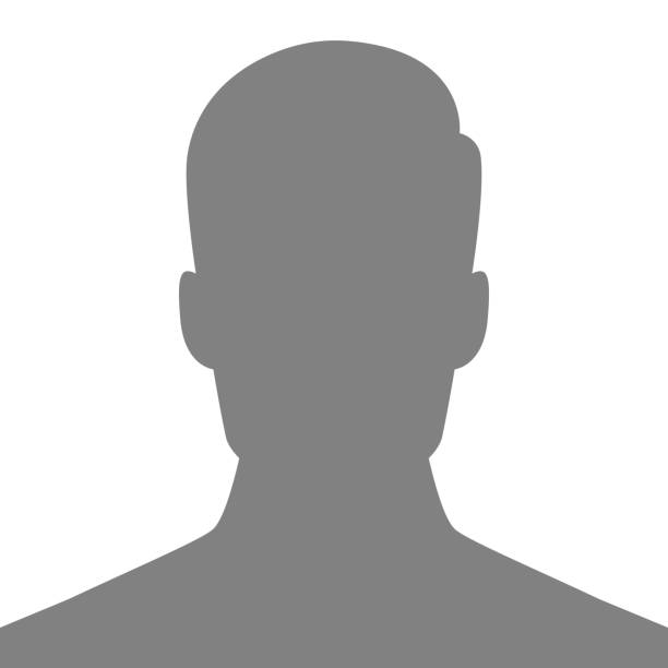 Default Avatar Profile Placeholder. Abstract Vector Silhouette Element Default Avatar Profile Placeholder. Abstract Vector Silhouette profile view stock illustrations