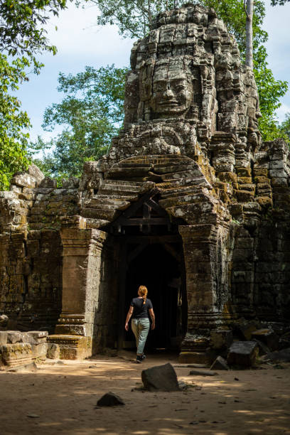istock Young Redhead Girl Exploring Angkor Wat, Cambodia 1726226235