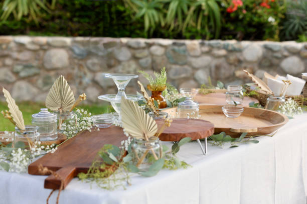 Boho themed luxury beach party in the park