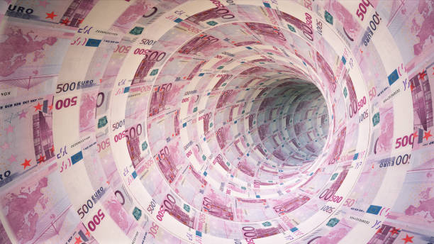 istock Flying forward in a 500 Euro closed tunnel 1726241998