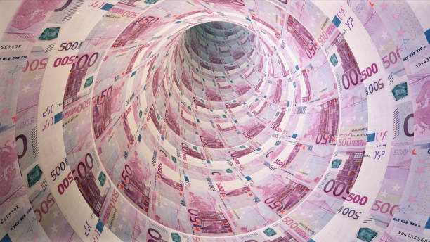 istock Flying forward in a 500 Euro closed tunnel 1726242510