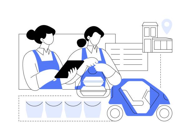 Service Orders Cartoon 70+ Cartoon Waitress Taking Order Stock Illustrations, Royalty-Free ...