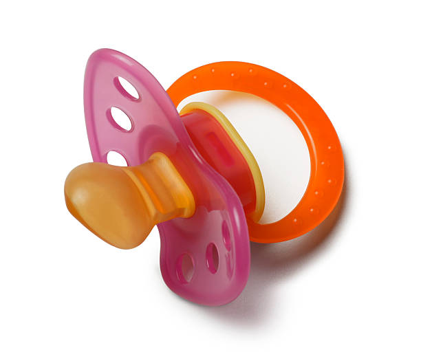 Pacifier Baby pacifier o nwhite with soft shadow sooth stock pictures, royalty-free photos & images