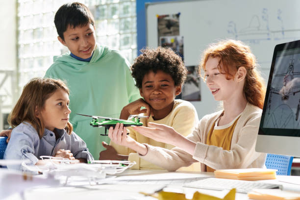 istock Joyful Kids Playing with Quadcopter 1726243431