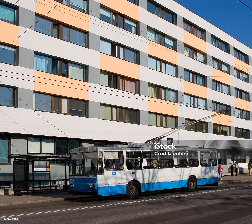 era bloco soviético apartamento, Tallinn, Estônia. - Foto de stock de Bonde royalty-free