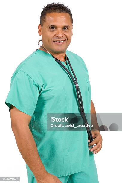 Isolated Portraitsmature Male Hispanic Doctor Stock Photo - Download Image Now - Adult, Adults Only, Assistance