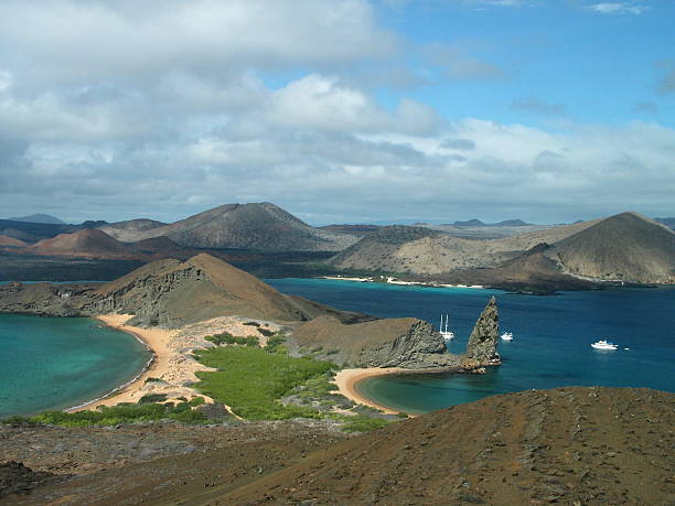 Ilha de Galápagos navegação - foto de acervo