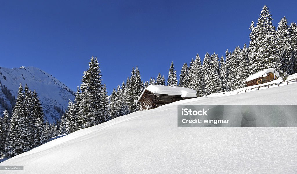 Tyrolien hut - Photo de Alpes européennes libre de droits