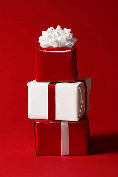 istock Red and White Christmas Presents 172625177