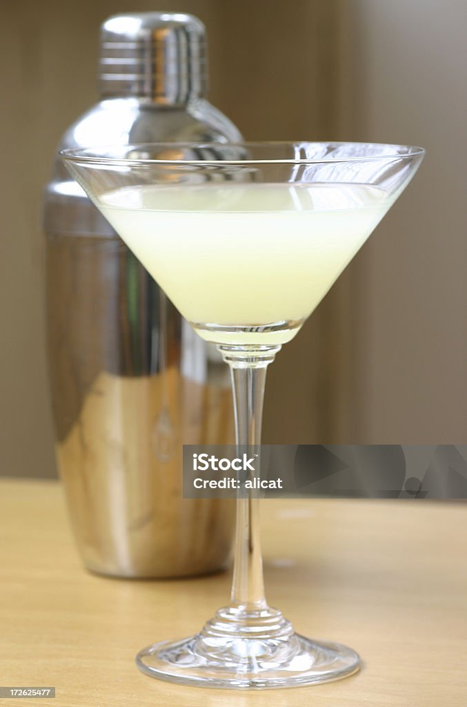Cocktail e Shaker - Royalty-free Amarelo Foto de stock