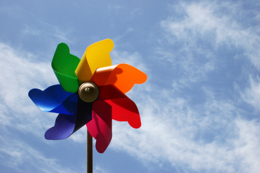 pinwheel against the sky