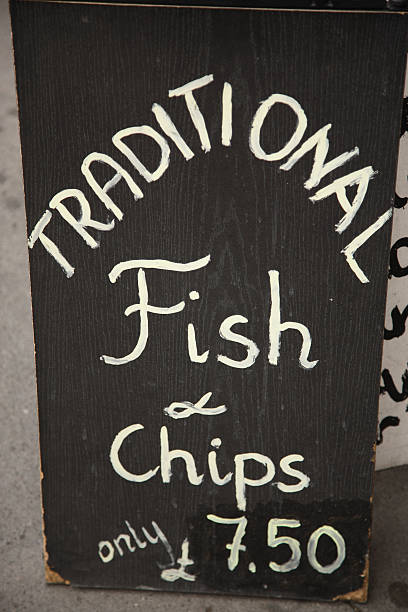 London: Fish and Chips stock photo