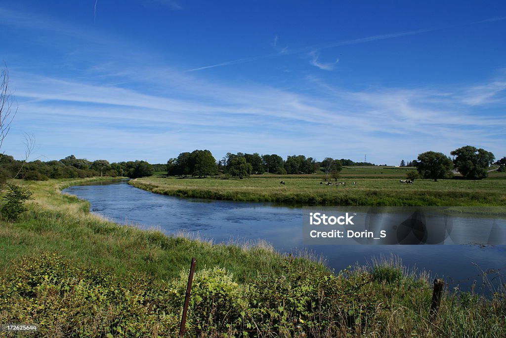 El Grand River, de Waterloo, Ontario - Foto de stock de Río libre de derechos