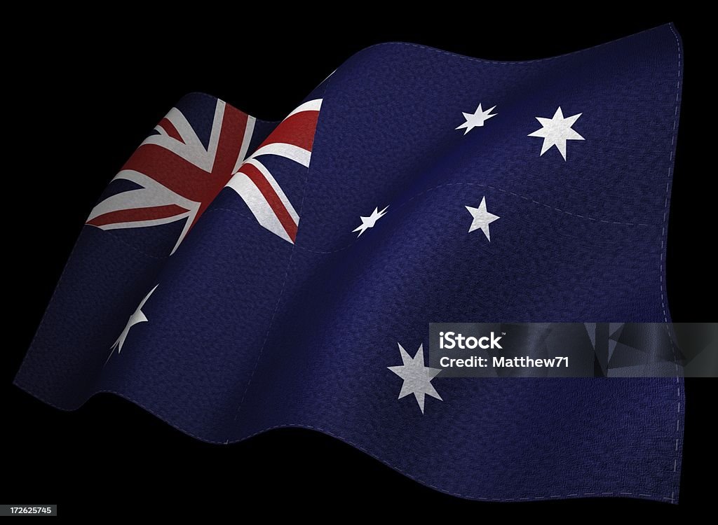 3 D Bandiera dell'Australia - Foto stock royalty-free di Australia