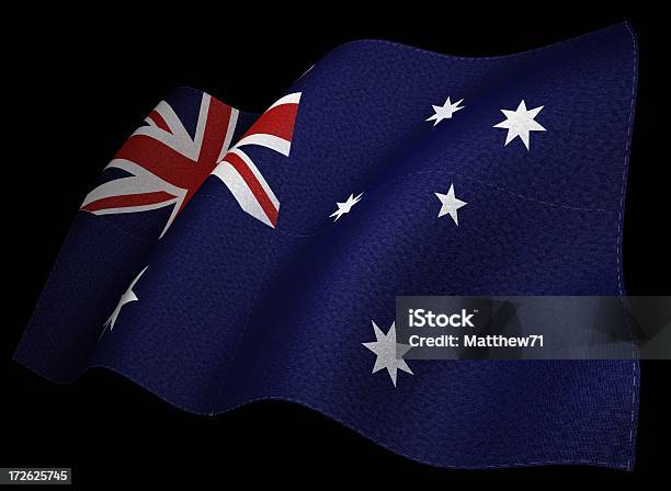 3 D Bandiera Dellaustralia - Fotografie stock e altre immagini di Australia - Australia, Bandiera, Bandiera del Regno Unito