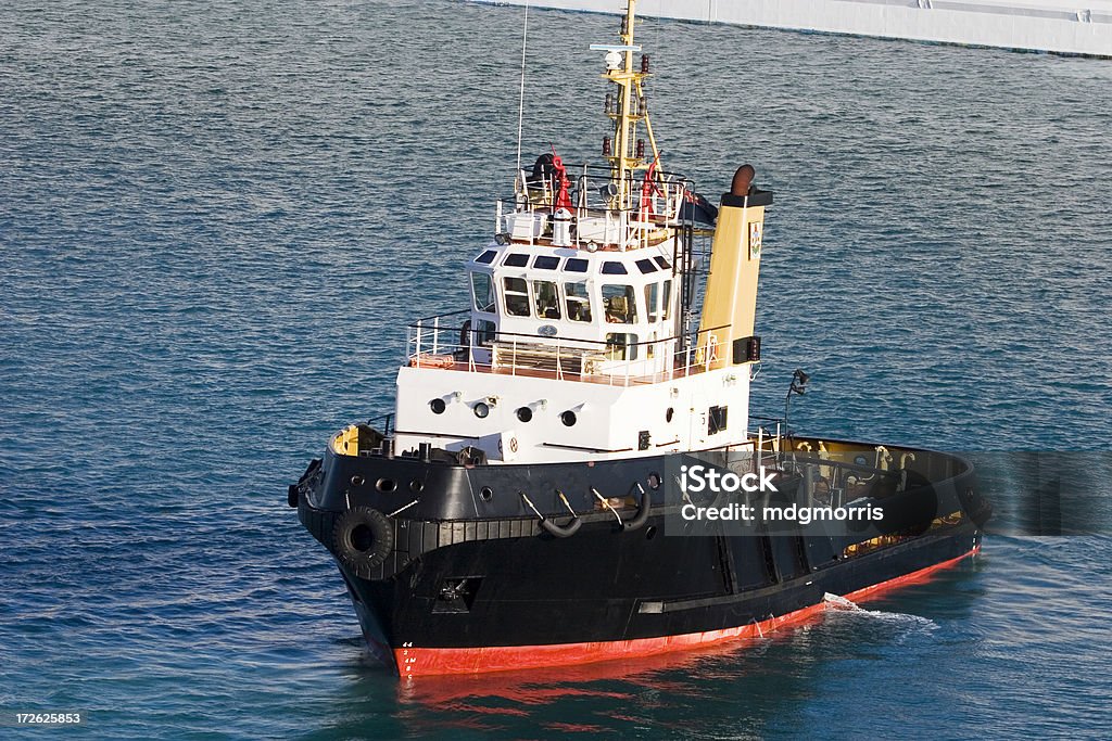 Navio Rebocador no porto de Hamilton - 1 - Royalty-free Bermudas - Ilhas do Oceano Atlântico Foto de stock