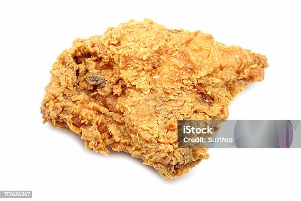Fried Chicken Breast Stock Photo - Download Image Now - Fried Chicken, White Background, Bird