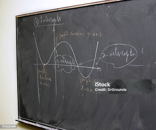График Blackboard — стоковые фотографии и другие картинки График - График, Классная доска, Математика