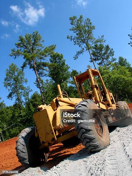 Heavy Road Grader Stock Photo - Download Image Now - Sky, Agricultural Machinery, Blade