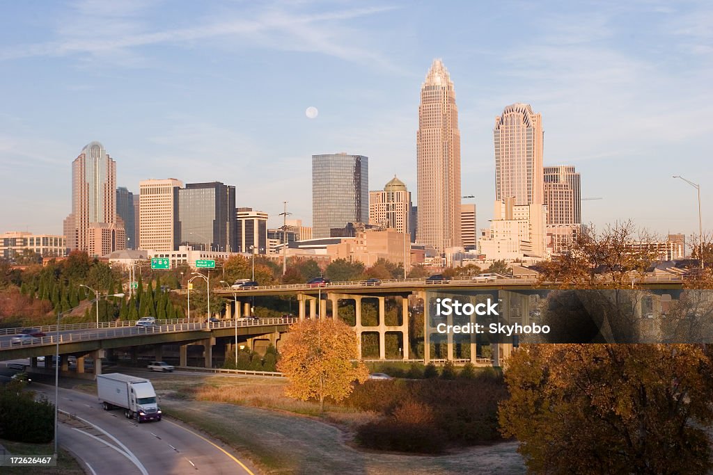 Temprano en la mañana de Charlotte, Carolina del Norte - Foto de stock de Charlotte - Carolina del Norte libre de derechos