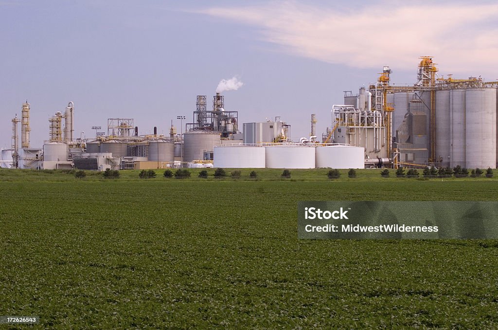 Éthanol usine - Photo de Graine de soja libre de droits