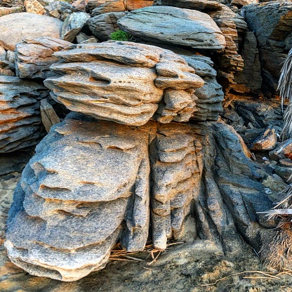 Some rocky formations at the beach