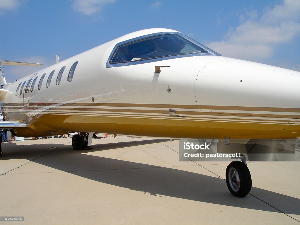 Gros plan Jet DE LUXE Corporate - Photo de Avion privé d'entreprise libre de droits