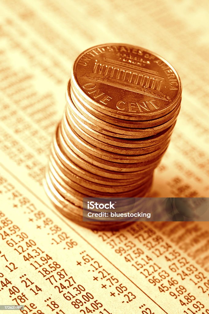 Os investimentos - Royalty-free Dado de Bolsa de Valores Foto de stock