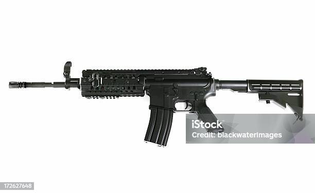 Rifle Stock Photo - Download Image Now - AR-15, Armed Forces, Army Soldier