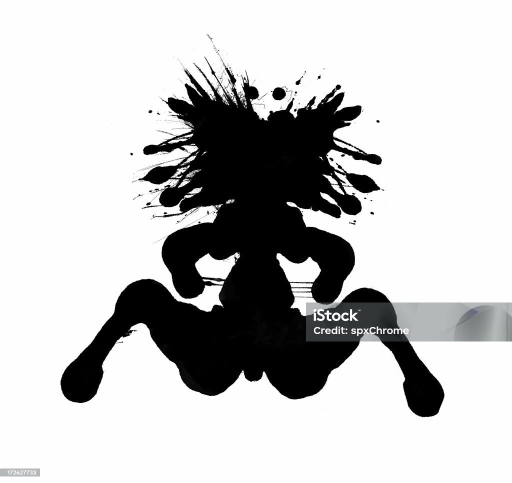 Ink Blot Ink blot for psychiatric   Rorschach Test Stock Photo