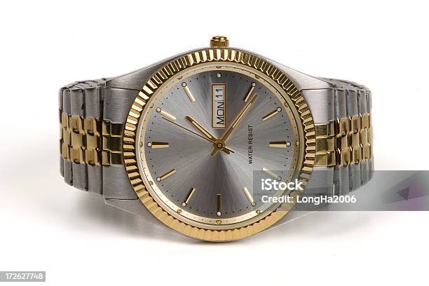 Gold Watch 3 Stock Photo - Download Image Now - Luxury Watch, White Background, Beauty