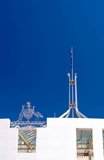 australische parlament house - canberra parliament building australian culture government stock-fotos und bilder