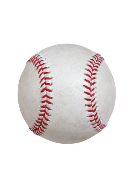 beisebol softbol & série (no branco com traçado de recorte - baseball isolated imagens e fotografias de stock