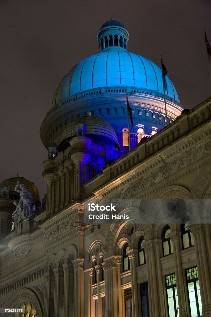 QVB at night Night-shot Sydney series - The Queen Victoria Building Architectural Dome Stock Photo