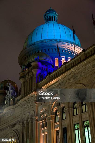 Qvb At Night Stock Photo - Download Image Now - Architectural Dome, Architecture, Australia