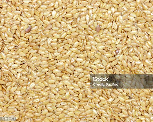 Golden Flax Seed Stock Photo - Download Image Now - Flax Seed, Yellow, Acid