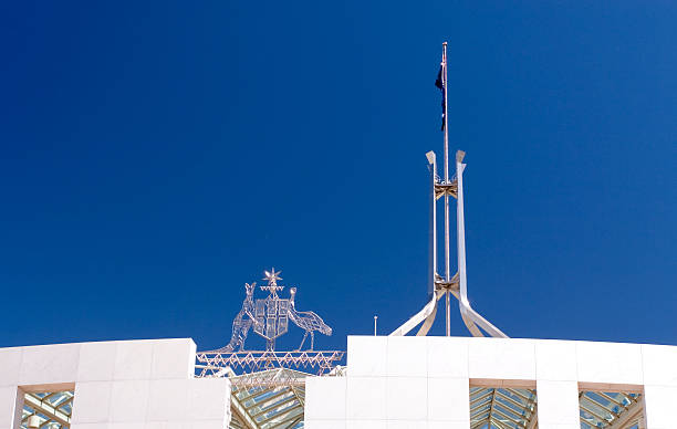 australische parlament house - canberra parliament building australian culture government stock-fotos und bilder