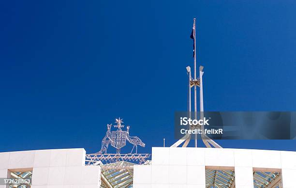 Foto de O Parlamento Australiano e mais fotos de stock de Camberra - Camberra, Casas do Parlamento - Cidade de Westminster, Edifício do Parlamento