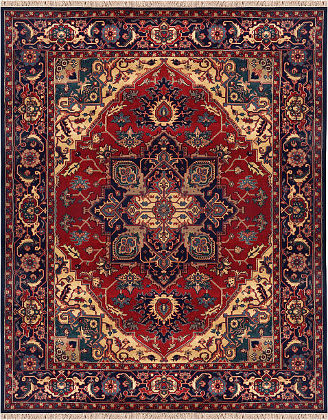 Persian Oriental Rug stock photo