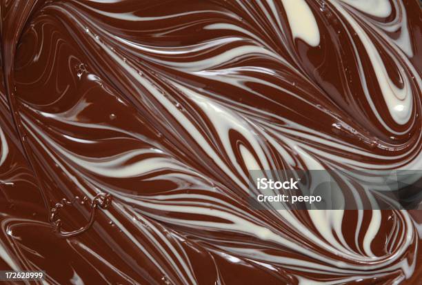 Cioccolato Di Marmo - Fotografie stock e altre immagini di Cioccolato - Cioccolato, Effetto marmo, Sciogliere