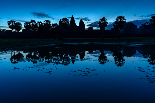 Ambavilas Palace is a famous Symbol of Mysuru and is a perfect landscape for tourists visiting Karnataka, the Silhouette Picture taken just after Sunset.