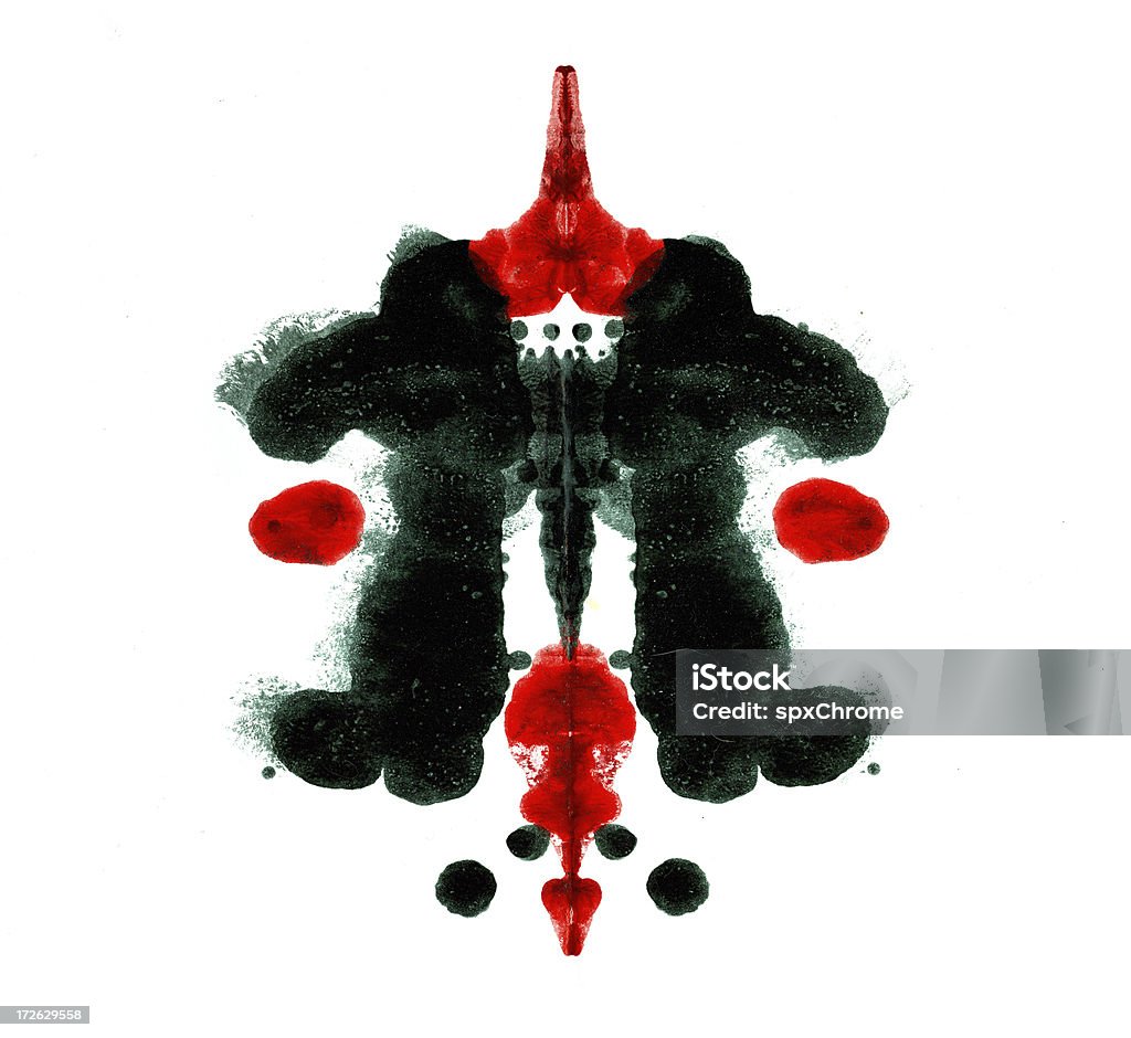 Tinta nódoa de - Foto de stock de Teste de Rorschach royalty-free