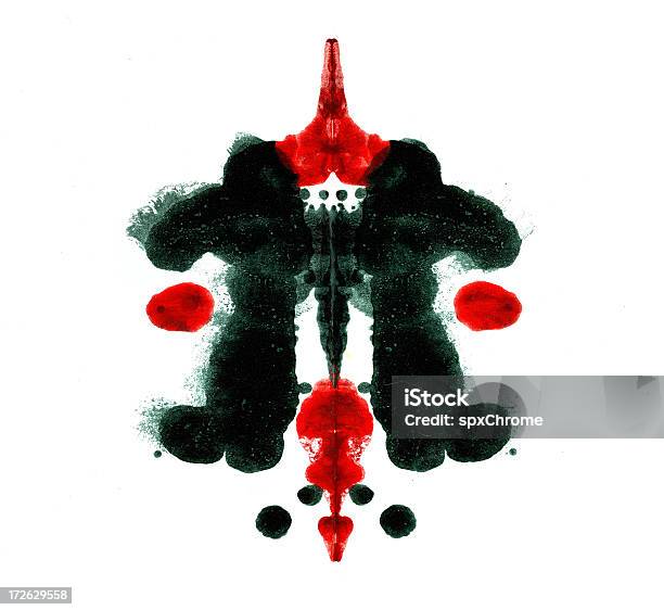 Foto de Tinta Nódoa De e mais fotos de stock de Teste de Rorschach - Teste de Rorschach, Experimento, Exame Médico - Equipamento médico