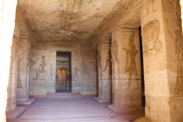 Inside Temple of Nefertari at Abu Simbel