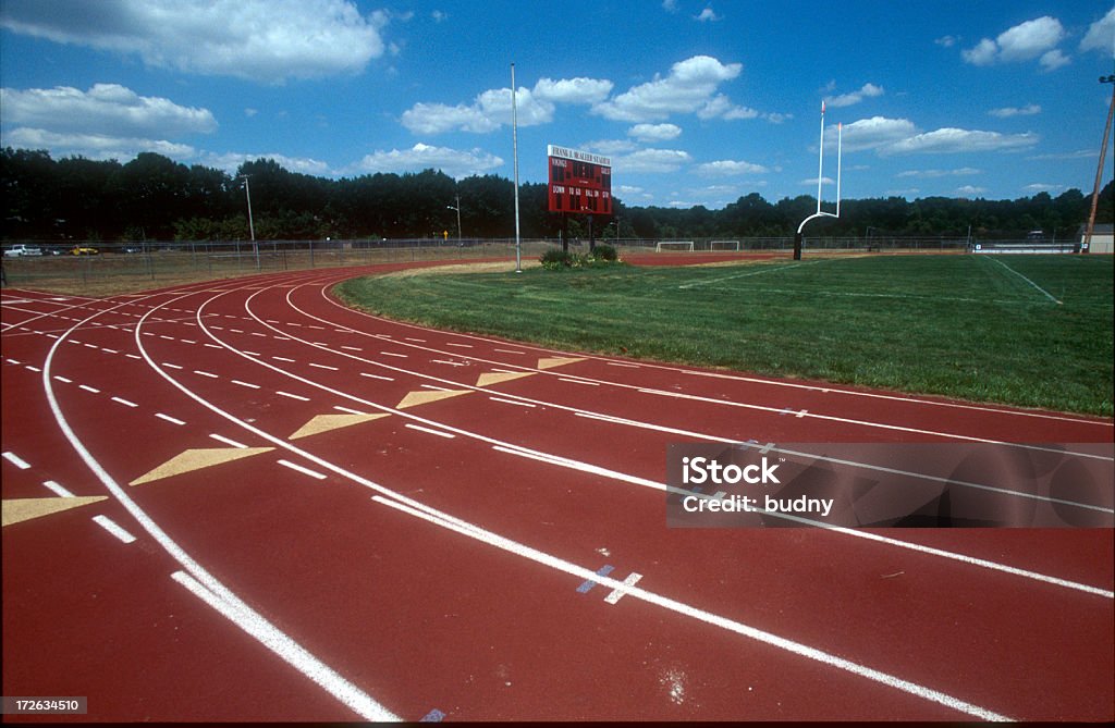 Track_1 - Foto stock royalty-free di Pista di atletica leggera