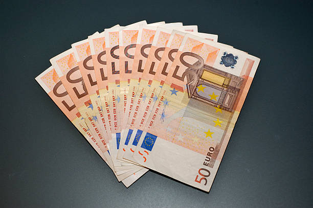 Five Hundred Euros stock photo