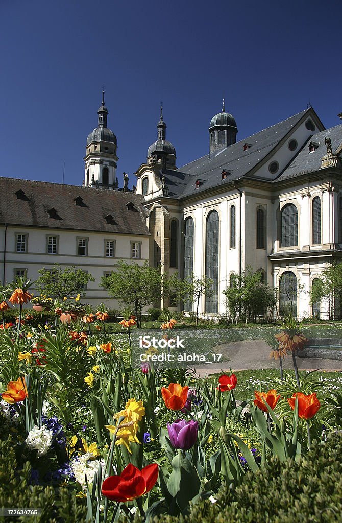 Garten der ein Kloster - Lizenzfrei Architektur Stock-Foto