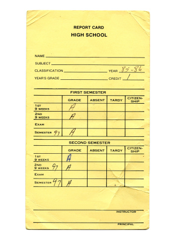 High School informe de Grunge tarjeta photo