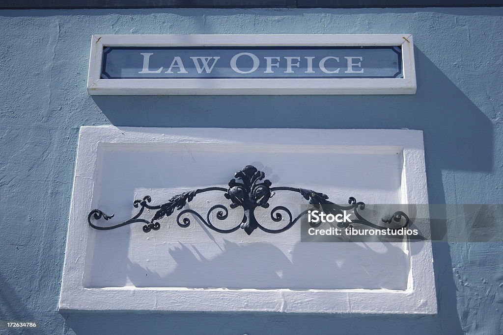 Law Office Sign Architecture Stock Photo